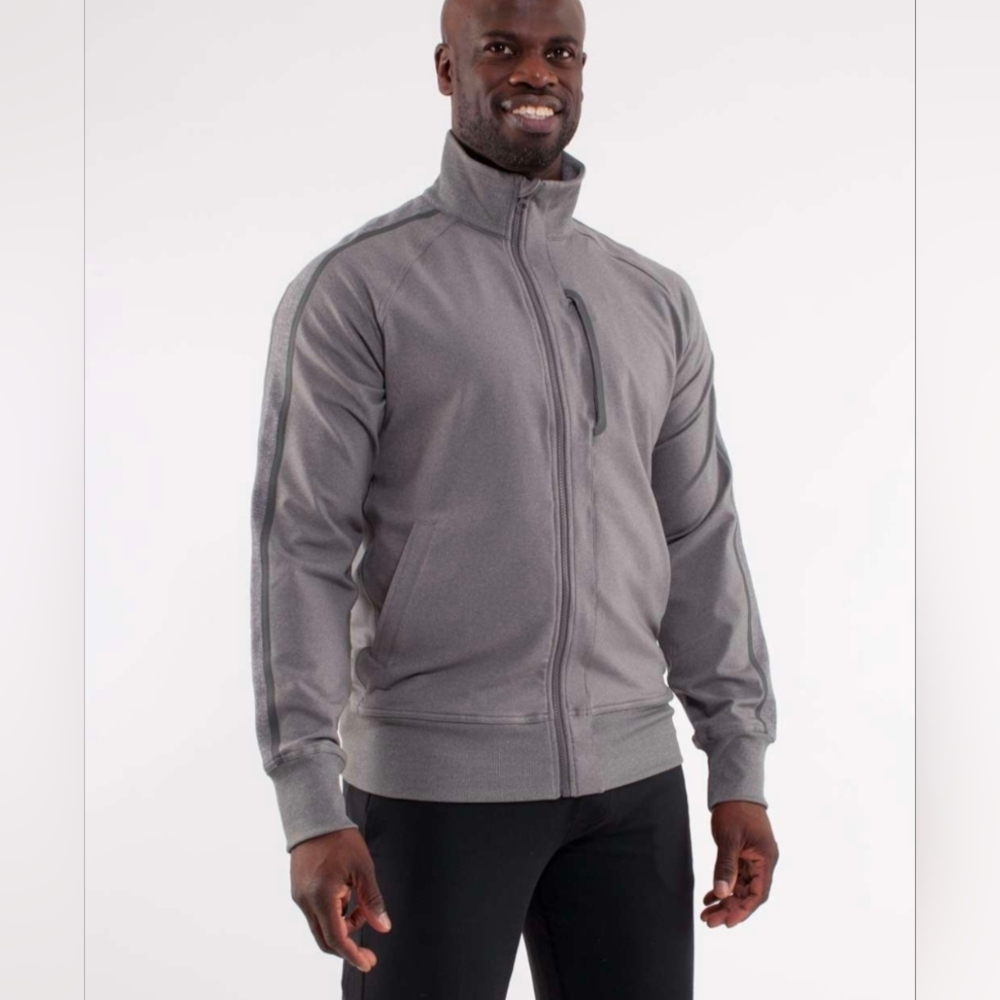 Lululemon Kung Fu Jacket II Size Small in Heathered Slate 2011 Gym Workout